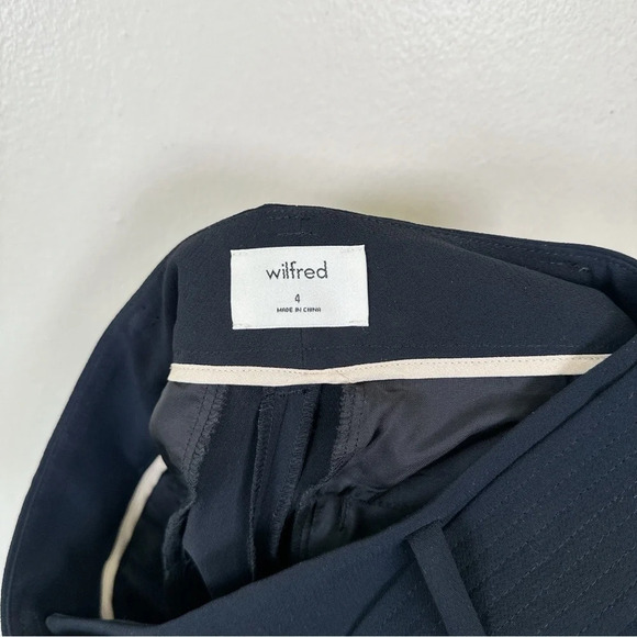 Aritzia Wilfred Womens Size 4 Jallade Cropped High Waisted Crepe Pant - Picture 9 of 16